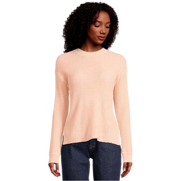 Madewell NWT Women's Size Large Lightweight Alpaca Barons Varregated Rib Sweater - Picture 1 of 13